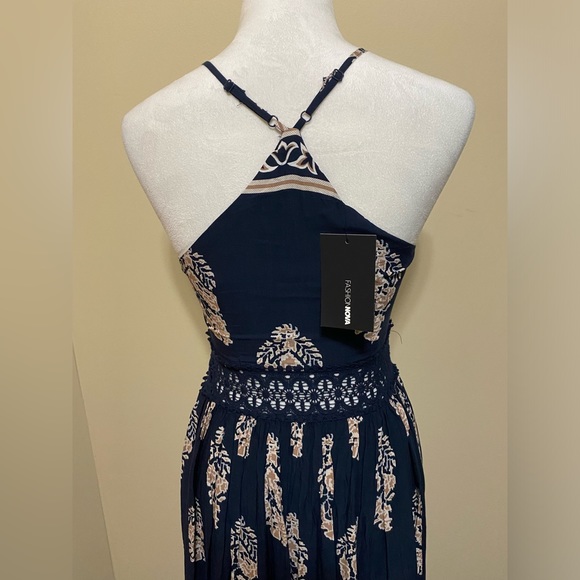 NWT Fashion Nova Holy Slit Maxi Dress - Picture 3 of 5